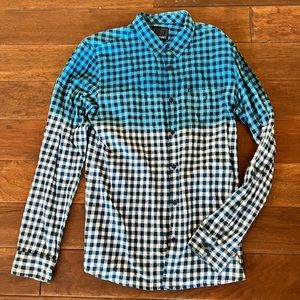 Rip Curl Dip Dye Plaid Flannel